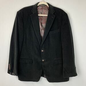 Ralph Lauren Black Corduroy Business Sport Coat Blazer 44R